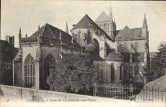 CPA Lisieux L'Abside de la cathedrale saint pierre