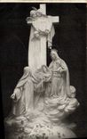 CPA Groupe Sculte la chapelle des carmelite de Lisieux