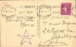 Casas de las mujeres mayores de Lisieux de la POSTAL de la VENDIMIA