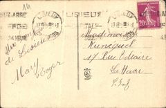 POSTAL Sainte Teresa de la VENDIMIA del niño de Jesús en el primer informador de Lisieux