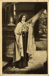 POSTAL Sainte Teresa de la VENDIMIA del niño de Jesús en primer Lisieux