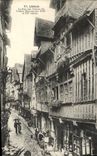 CPA Lisieux La rue aux fevres vieilles maisons