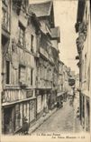 POSTAL Lisieux de la VENDIMIA la calle con las casas viejas del boilermen