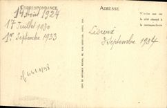 Casas de las mujeres mayores de Lisieux de la POSTAL de la VENDIMIA de la paz