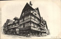 CPA Lisieux Maisons de la grande rue