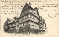CPA Lisieux Maisons de la grande rue