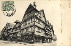 CPA Lisieux Maisons de la grande rue