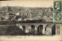 CPA Lisieux Vue generale Train