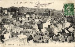 CPA Lisieux Le quarfier Saint jacques