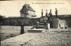 VINTAGE POSTCARD Luc on sea Villa the horizon