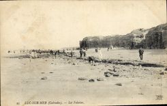 CPA Luc sur mer les falaises