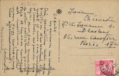 VINTAGE POSTCARD Luc on sea the public garden of the town hall