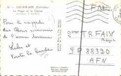 MODERN CARD Luc on sea the beach and the casino