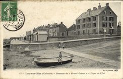 VINTAGE POSTCARD Luc on sea Descent of the Great East and dam of the East