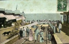 CPA Luc sur mer La breche et la passerelle du Quilhac 