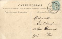 VINTAGE POSTCARD Luc on sea in front of the casino