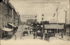 VINTAGE POSTCARD Luc On sea street of the beach