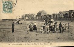 CPA Luc Sur mer la plage et les villas du grand orient
