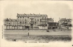 VINTAGE POSTCARD Luc On sea hotel beautiful beach