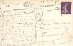 VINTAGE POSTCARD Luc On sea the dimension seen top of cliffs