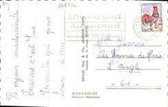 MODERN CARD Langrune on sea Caps Norman the fountain of the Three Graces Collecting of the goemon