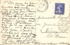 VINTAGE POSTCARD Langrune the beach and the dam