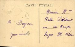 VINTAGE POSTCARD Langrune street of the beach