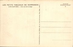 VINTAGE POSTCARD Lion on sea a sight of the beach