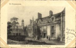 VINTAGE POSTCARD In Normandy Castle of Lasson Renaissance