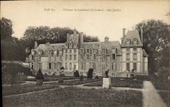 VINTAGE POSTCARD Castle of Lantheuil gardens