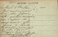 VINTAGE POSTCARD Castle of Lantheuil gardens