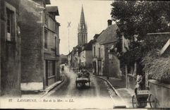 CPA Langrune rue de la mer