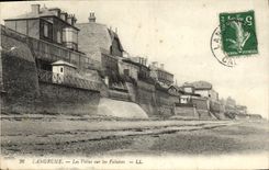 CPA Langrune les villas sur les falaises