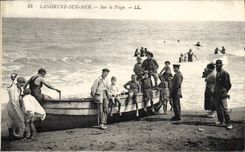 CPA Langrune Sur mer sur la plage