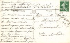 VINTAGE POSTCARD Langrune On sea on the beach