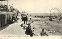 CPA Langrune la digue les cabines
