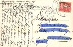 VINTAGE POSTCARD Lion sur Mer castle View