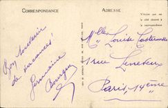 VINTAGE POSTCARD Lion on sea the entry of the castle