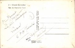 VINTAGE POSTCARD Livarot street of the marshal foch