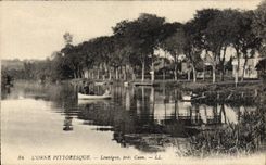 VINTAGE POSTCARD the picturesque flowering ash Louvigny close Caen