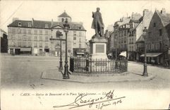 VINTAGE POSTCARD Caen rules of beaumont and the place saint saver