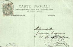 VINTAGE POSTCARD Caen rules of beaumont and the place saint saver