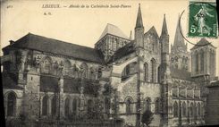 CPA Lisieux abside de la cathedrale saint pierre