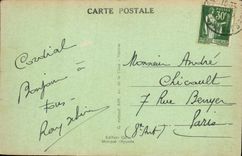 POSTAL Lisieux de la VENDIMIA el carmel y la cámara acorazada