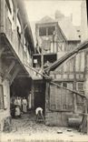 CPA Lisieux La cour de charlotte corday