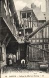 CPA Lisieux La cour de charlotte corday