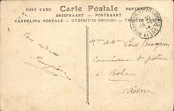 Chimenea episcopal vieja del paladar de Lisieux de la POSTAL de la VENDIMIA del sitio de la corte dorado de la bancarrota