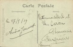 POSTAL Lisieux de la VENDIMIA la nueva oficina de correos que construye la corte y la catedral