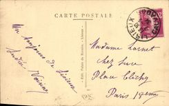 Deseo del St de la iglesia de Lisieux de la POSTAL de la VENDIMIA visto en los tambores