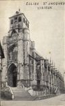 CPA Eglise st jacques Lisieux